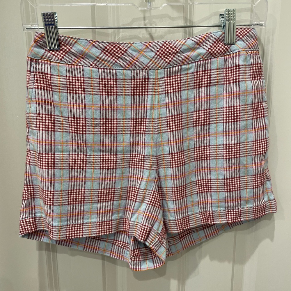 Maeve Multicolor Plaid Shorts